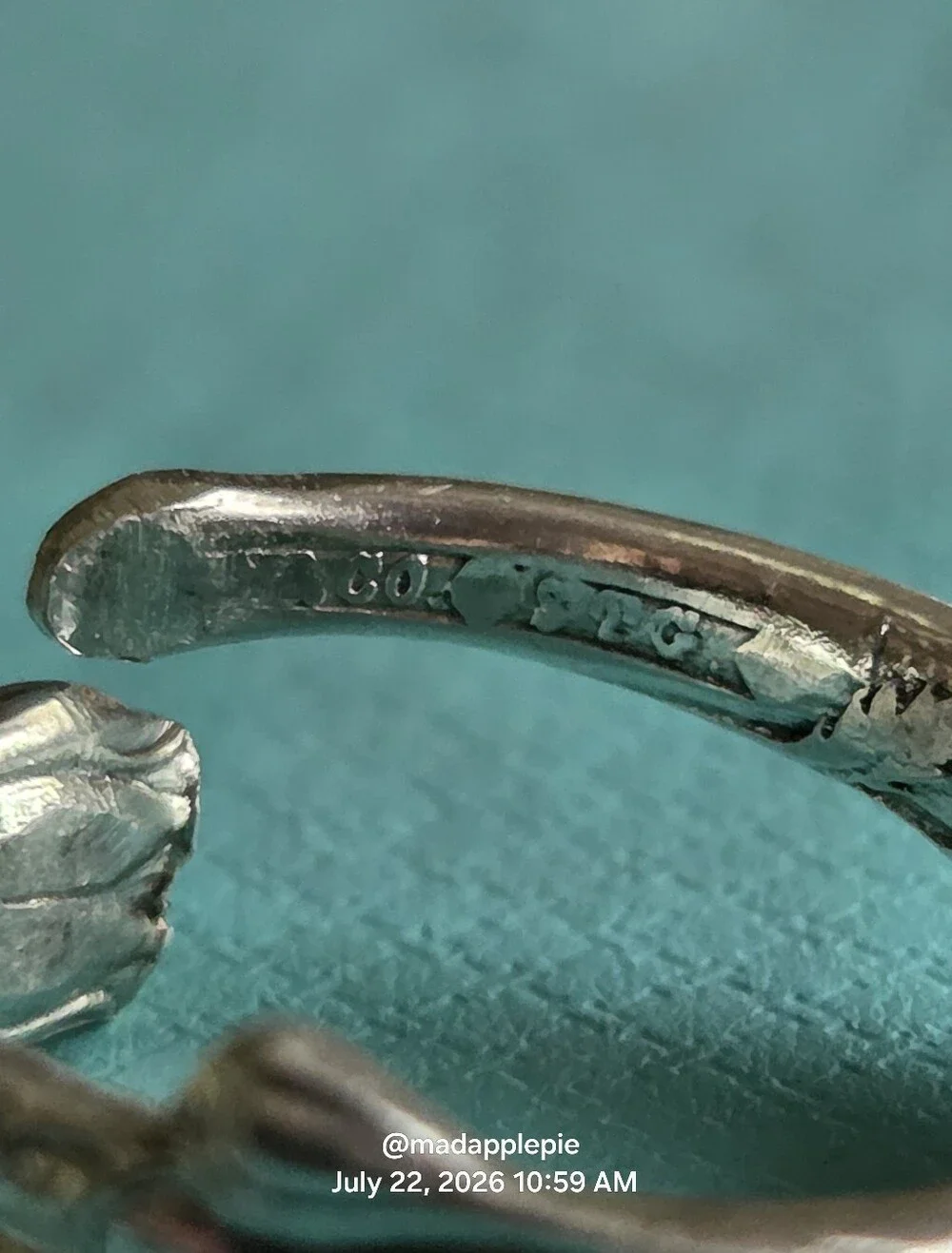 1885 Tiffany & Co Marigold (Tulip) Spoon Ring In Sterling Luxury Minimalist #98 - Picture 11 of 14